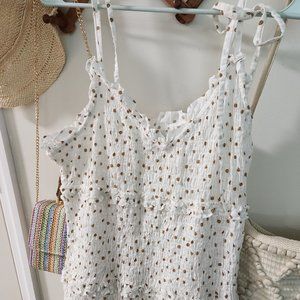 Polka Dot Ruffle Trim Asos Dress